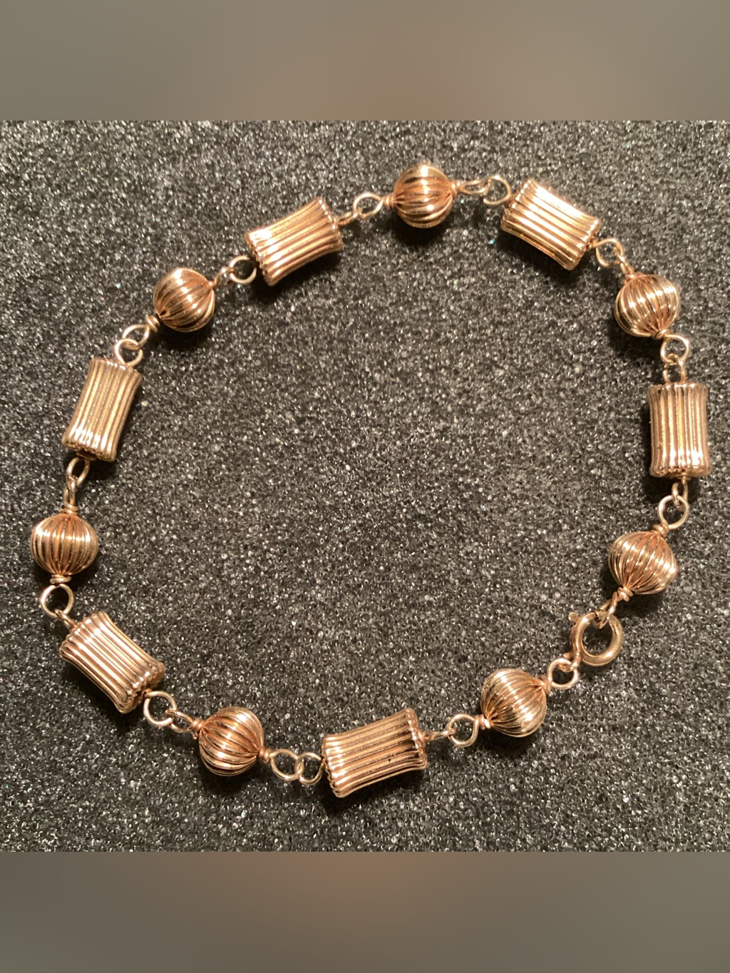 Gold 14k Yellow Gold Fluted Bracelet